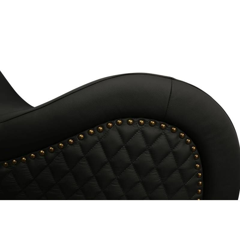 Kama Sutra Mebon Chaise Love Lounge Studded and Quilted Black-A125D-PUN-BLK