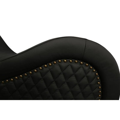 Kama Sutra Mebon Chaise Love Lounge Studded and Quilted Black-A125D-PUN-BLK