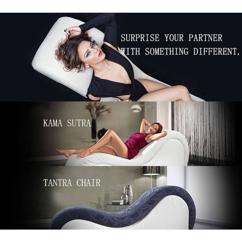 Kama Sutra Mebon Chaise Love Lounge Studded and Quilted Black-A125D-PUN-BLK