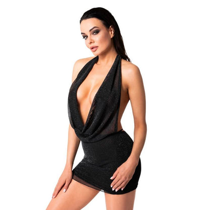 Luminara Mini Dress-F351-BLK-L