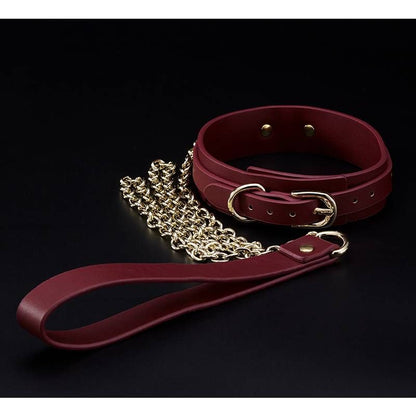 8 Pc Deluxe Bondage Play Kit Burgundy Gold-ZW-077A