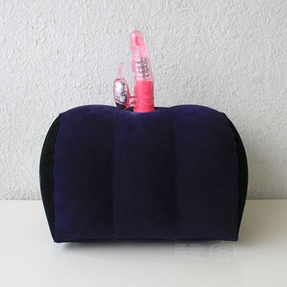 Inflatable Sex Positioning Half Dome Cushion with Toy Holder-PF3103