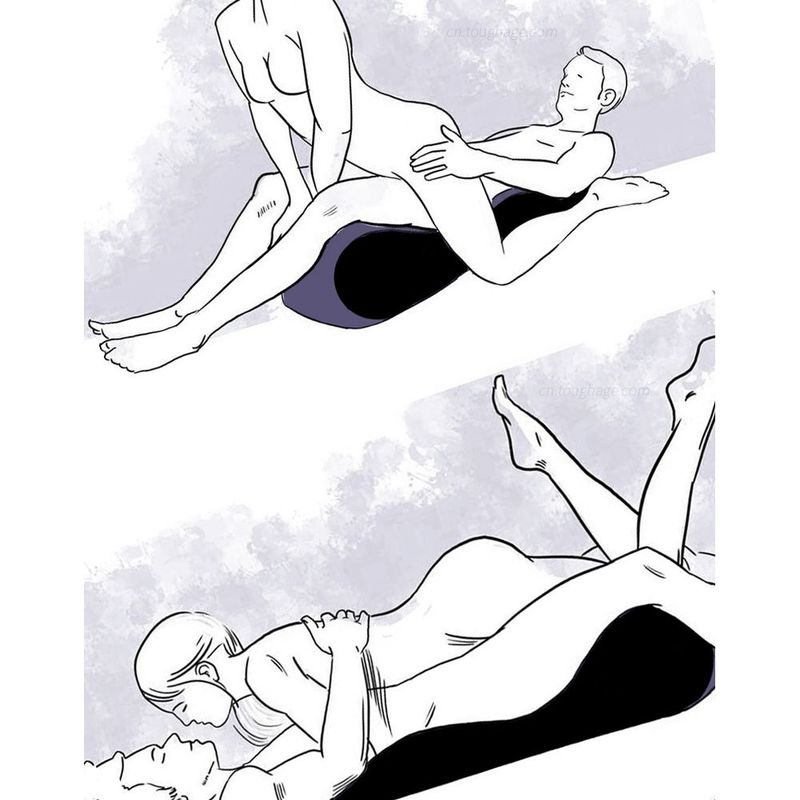 Large Inflatable Mini Sex Positioning Mattress-PF3206