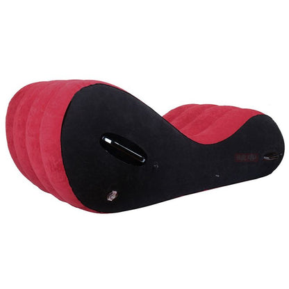 Large Inflatable Suede Love Lounge with Handrail-PF3207-U-R