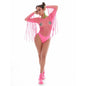 Fringe Benefits Set Hot Pink with Pot Pasties-62004-PNK-O/S