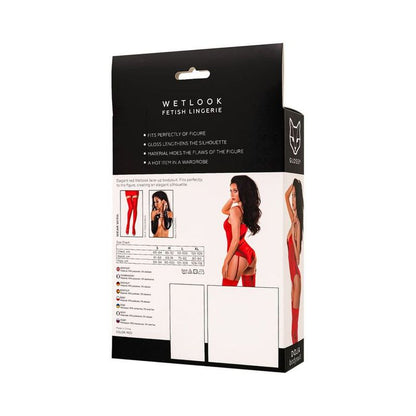 Glossy Doja Bodysuit Red-955052-RED-S