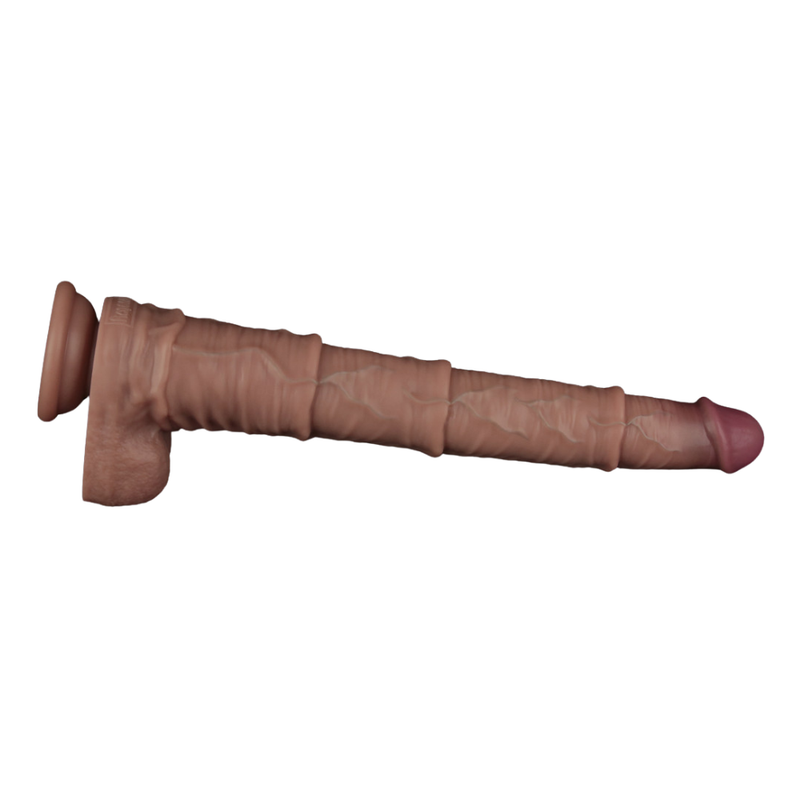 16in Dual Layered Bendable Silicone Cock XXL-LV411302