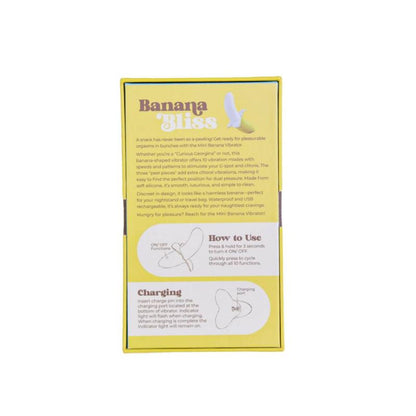 Banana Bliss 13cm Silicone Slimline Vibrator Massager-EG190074