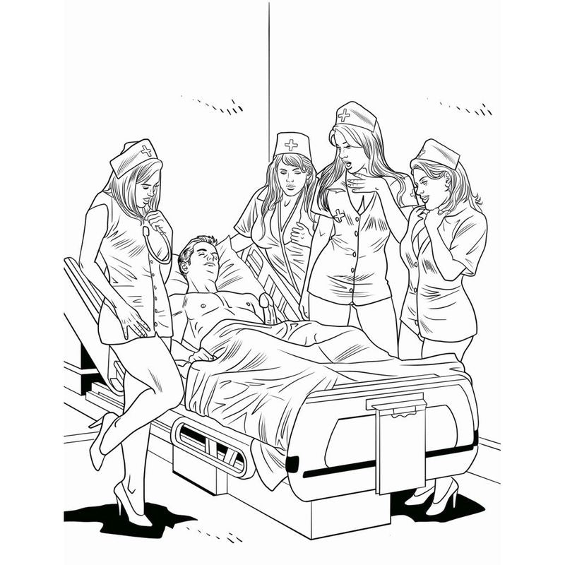 XXX Nurses Colouring Book-CB-038