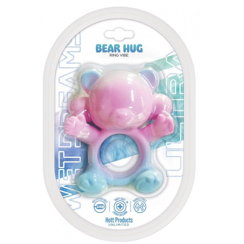 Wet Dreams Ultra 20 Mode USB Silicone Bear Hug Cock Ring-HP-3739