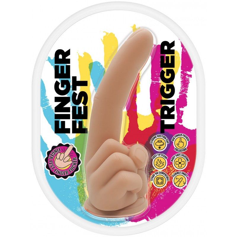 Finger Fest Dildo Trigger Flesh-HP-3724