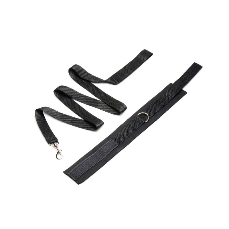 Neoprene Collar And Leash Set Black-VE983