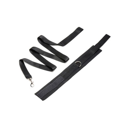 Neoprene Collar And Leash Set Black-VE983