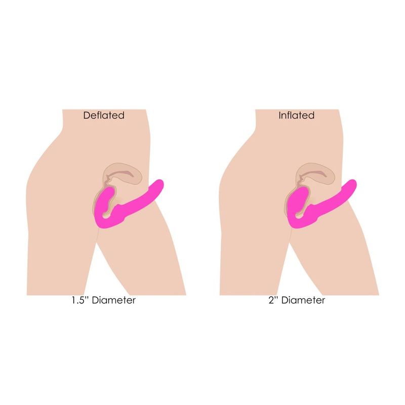 Worlds 1st Remote Control Inflatable Ergo-Fit Strapless Strap-On-AF935