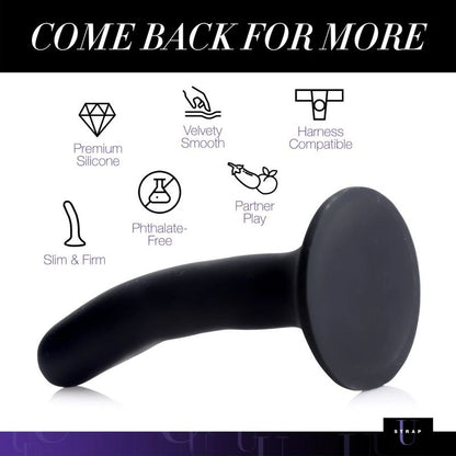 Black Silicone Strap-On Dildo Small-AE901