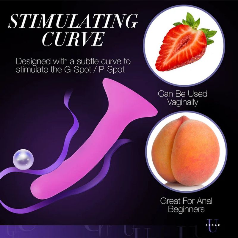 Pink Silicone Strap-On Dildo Small-AE901-PNK