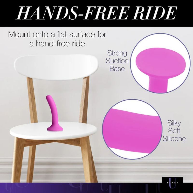 Pink Silicone Strap-On Dildo Small-AE901-PNK