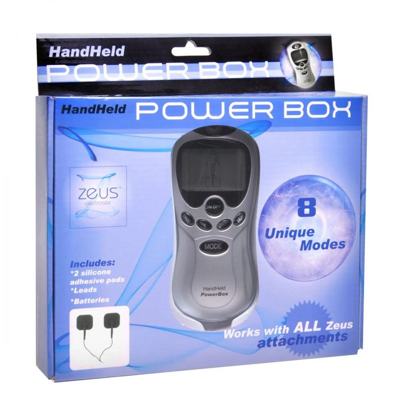 Zeus Handheld 8 Mode Power Box with Black Pads-AC204