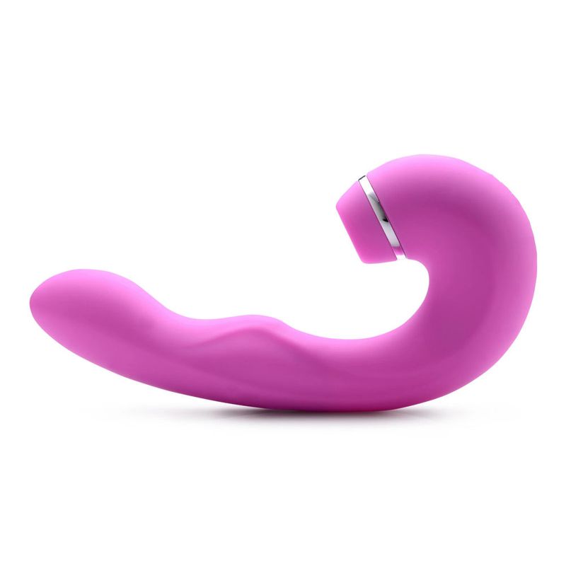 Shegasm 5 Star 10X Tapping G-Spot Vibe w Suction Pink-AG667-Pink