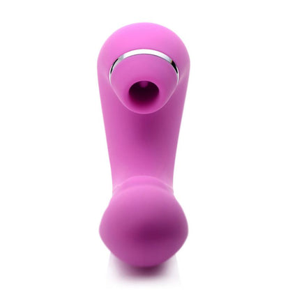 Shegasm 5 Star 10X Tapping G-Spot Vibe w Suction Pink-AG667-Pink