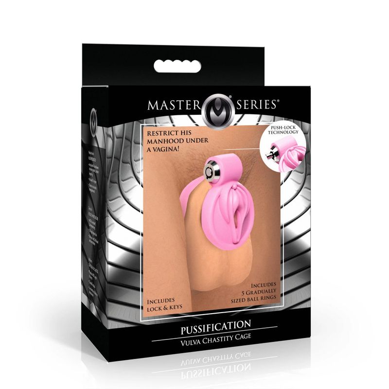 Pussification Vulva Chastity Cage-AH542