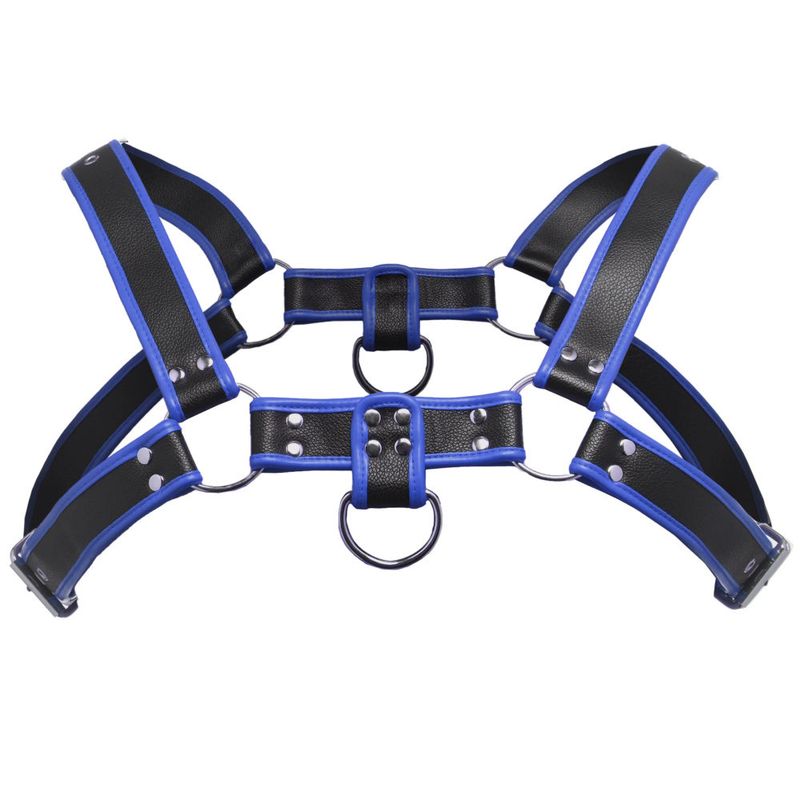 Bulldog Harness Blue-AH690-Blue