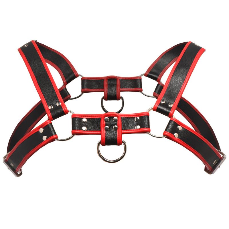 Bulldog Harness Red-AH690-Red