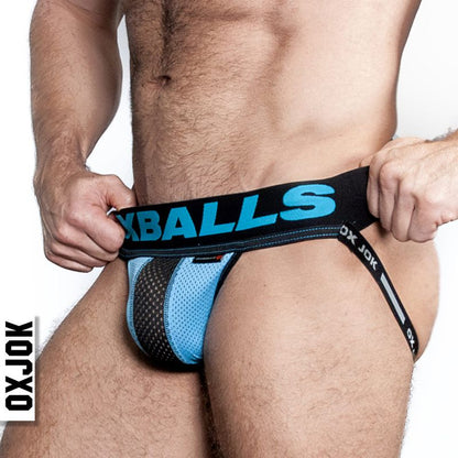 Oxballs Airmesh Swagger Jockstrap Sky Blue-JOK-1010-BLU-S