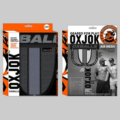 Oxballs Airmesh Swagger Jockstrap Tar Black-JOK-1010-BLK-S