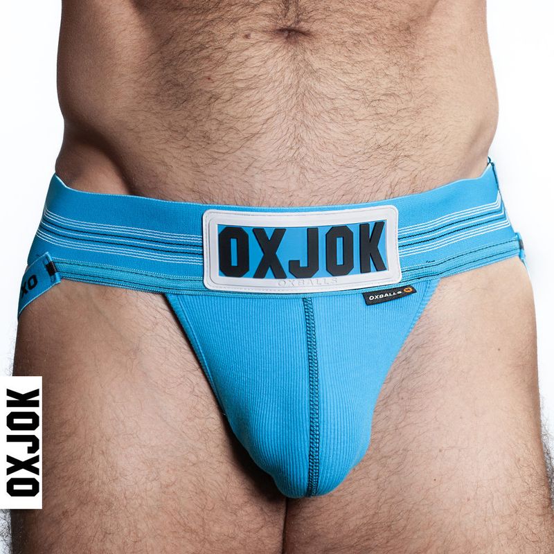 Oxballs Slingjock Upthrust Slider-Strap Jock Pool Blue-JOK-1000-POL-S