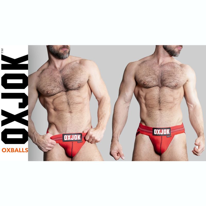 Oxballs Slingjock Upthrust Slider-Strap Jock Red Hot-JOK-1000-RED-S