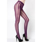 Stella Elyse Coiled Lines Fishnet Tights Purple-6110003R-PUR