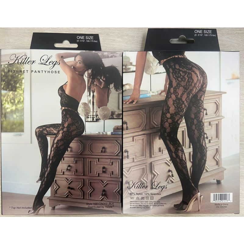 Stella Elyse Coiled Lines Fishnet Tights Purple-6110003R-PUR
