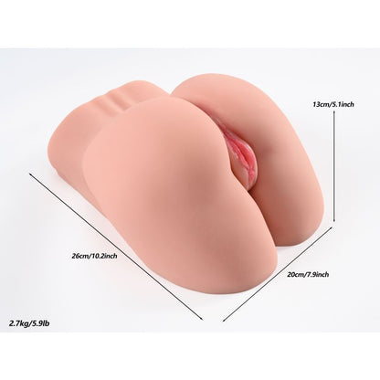 Bella Butt Torso- Vaginal Anal Masturbator-LJ-3190