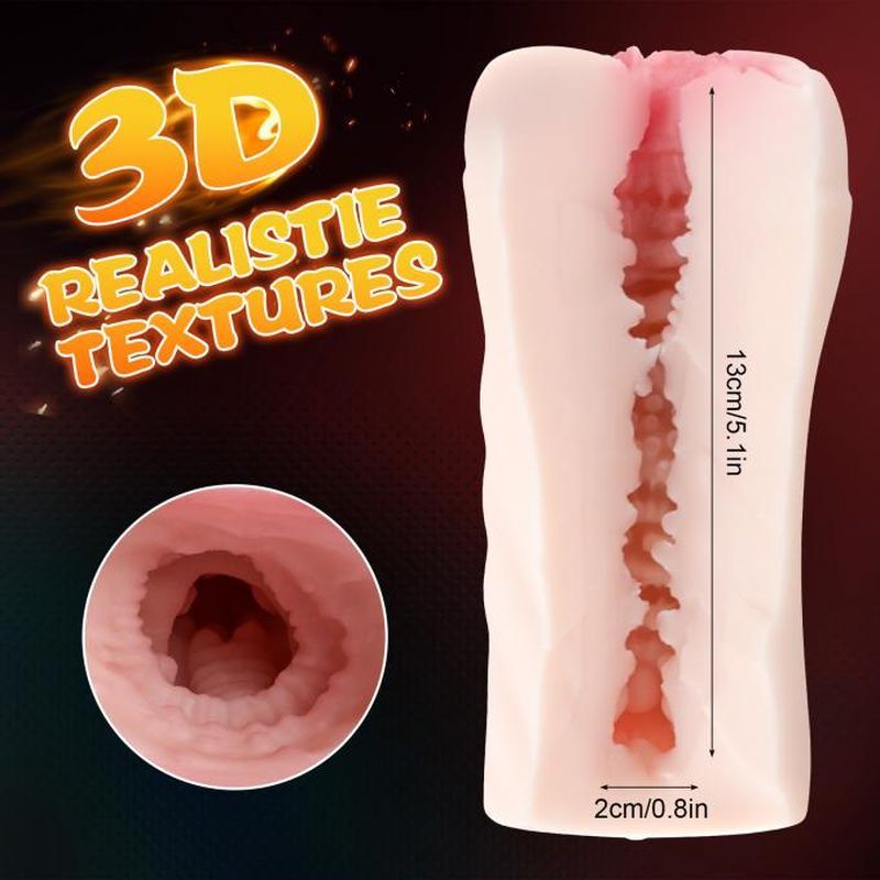 Penny Pussy Dual Layer Vibrating Masturbator-SQ-MA60073V
