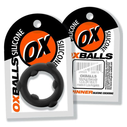 Spinner Silicone Ring Black-OX-3202-BLK