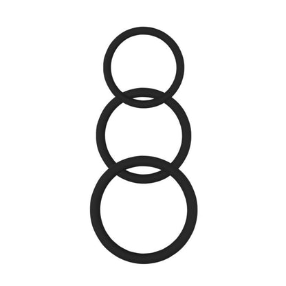Magnum Force Cock Ring Set Black-CN-240301776