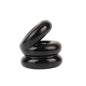 Stacked Dual Pleasure Ring Black-CN-140328382