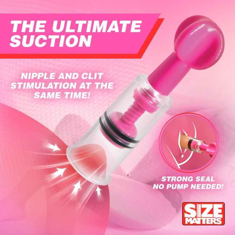 MAXtwist Clit Nipple Sucker Set 3 Pc Pink-AH777