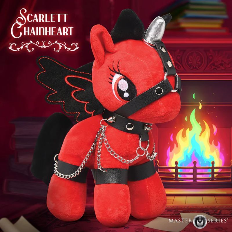 Scarlet Chainheart Bondage Pony-AH821-RED