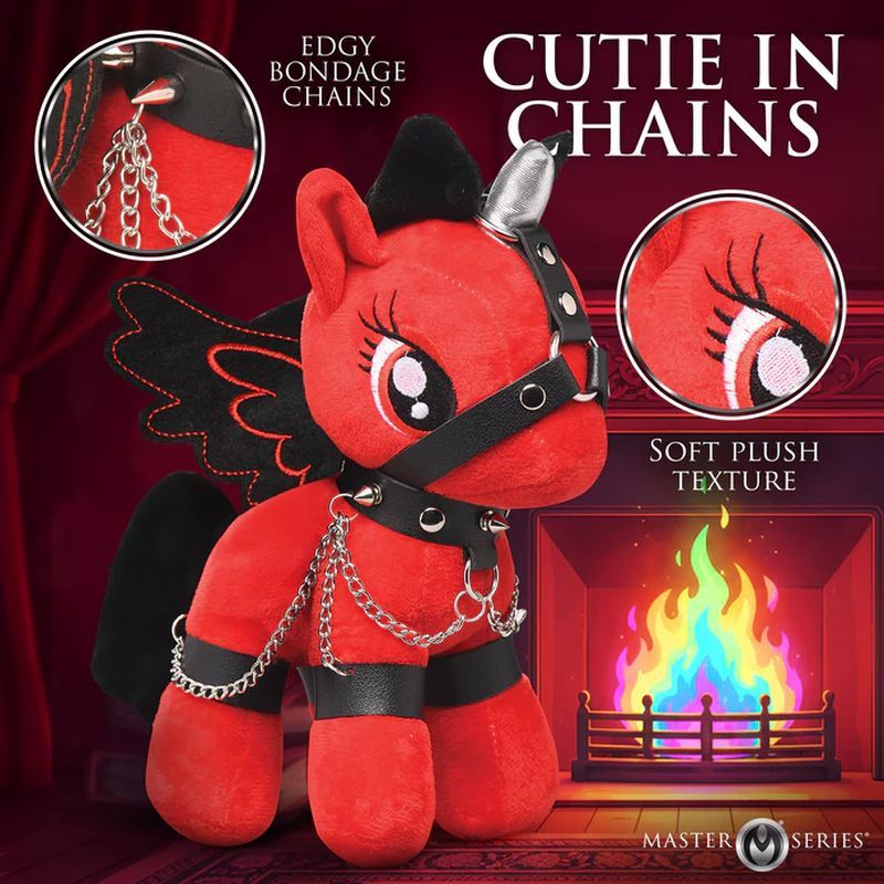 Scarlet Chainheart Bondage Pony-AH821-RED