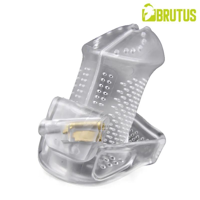 Brutus Airmesh Chastity Cage Clear-140173