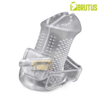 Brutus Airmesh Chastity Cage Clear-140173