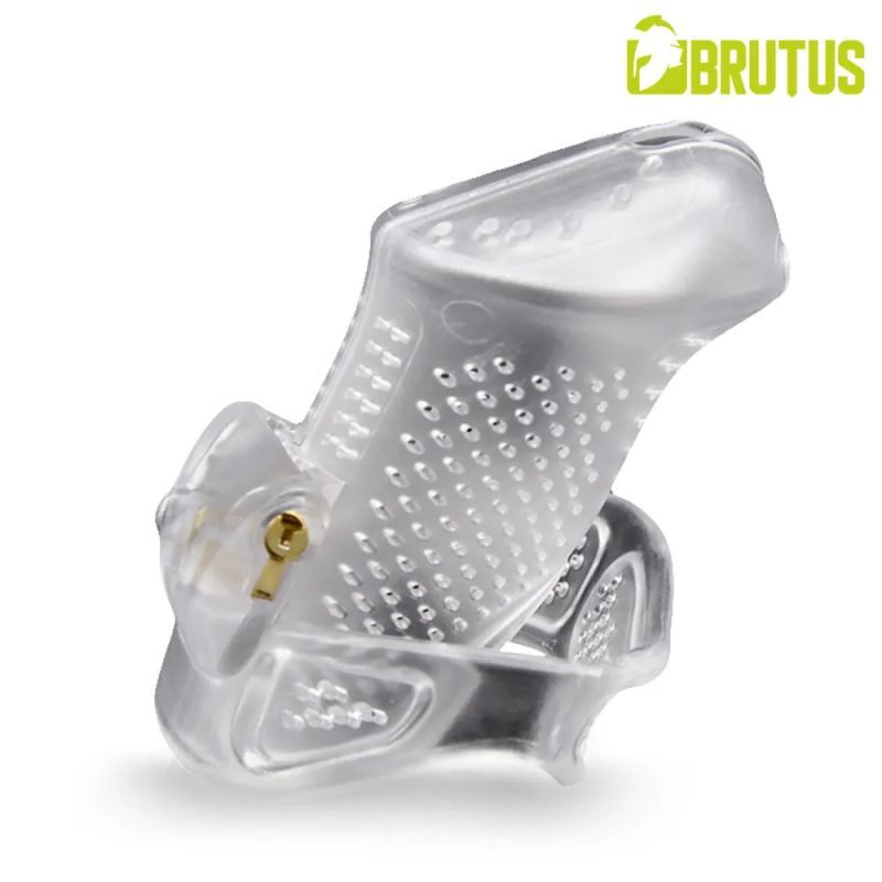 Brutus Airmesh Chastity Cage Clear-140173