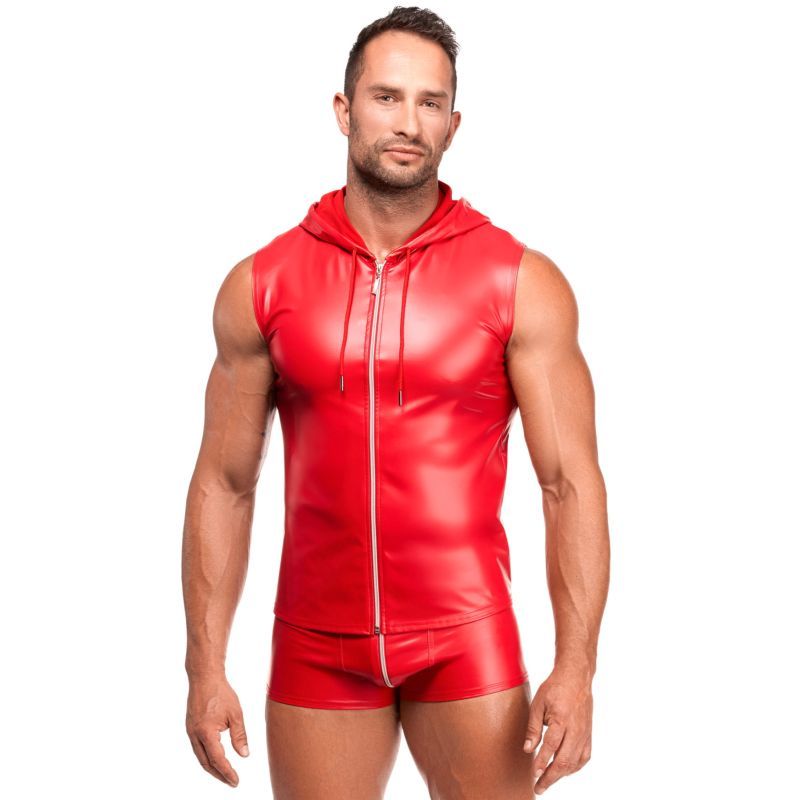 Red Ignite Hooded Vest-H096.00001