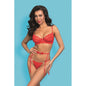 Cherry Kiss 3 Pc Garter Set Red-31214-RED-S/M