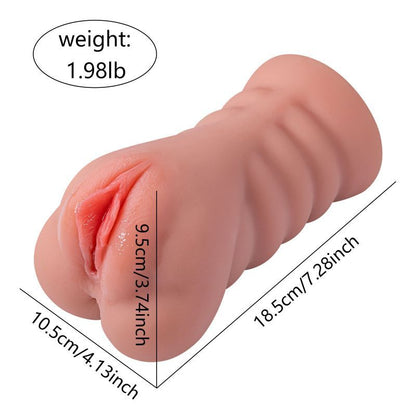 Ramar Realistic Vibrating Anal Vaginal Masturbator-SQ-MA60128V