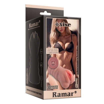Ramar Realistic Vibrating Anal Vaginal Masturbator-SQ-MA60128V