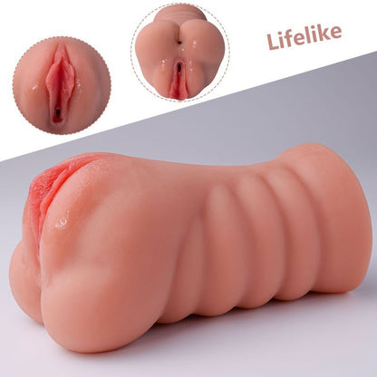 Ramar Realistic Vibrating Anal Vaginal Masturbator-SQ-MA60128V