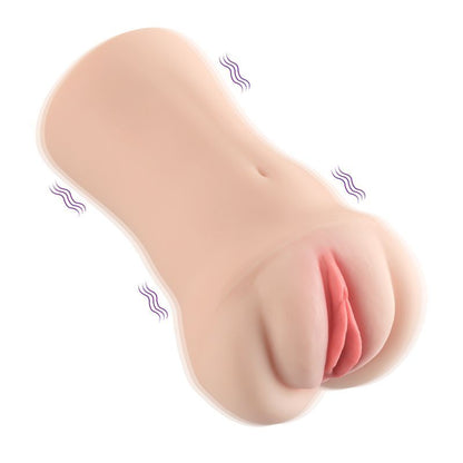 Brenna Dual Density 3 Speed 7 Mode Vibrating Realistic Masturbator-SQ-MA60157V